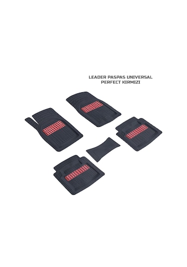 Üniversal 3D Paspas Leader Havuzlu Kırmızı Her Araca Uygun 456768704
