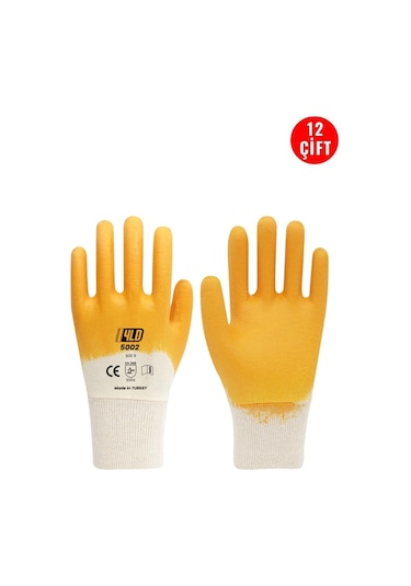 Yld 5002 Sarı Nitril Eldiven 12'li Paket