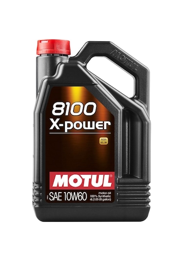 Motul 8100 X-Power 10W-60 Tam Sentetik Motor Yağı 4 L