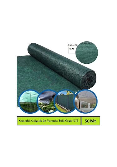 Venoa Bahçe Çit Fileli Örtü Güneş Koruyucu Gölgelik 100x5000 Cm