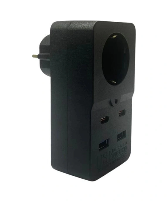 İpek Yıldızı Isıya Dayanıklı Termal Akım Korumalı 1 Priz Girişli 2 Usb Girişli 2 Type-c Girişli Pir Diğer