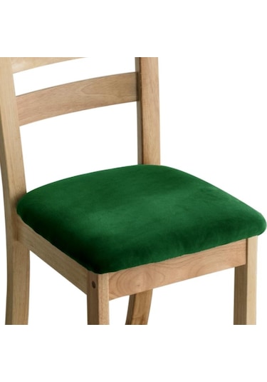 Koyu Camgöbeği Kadife Kumaş Süper Yumuşak Koltuk Minderi Streç Otel Ziyafet Yemek Oturma Odası Sandalye Kapak Slipcovers Kapakları