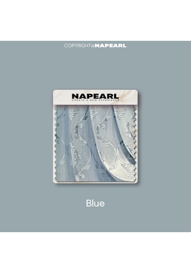 1 Pc Napearl Moda Avrupa Tarzı Tül Perdeler Yüksek Kaliteli Yumuşak Tül Perdeler Oturma Odası Yatak Odası Ev Dekor İçin Mavi