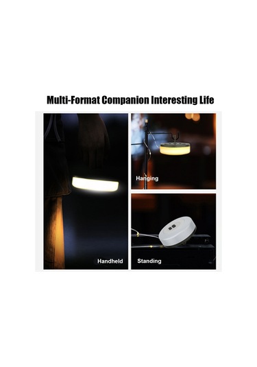 Yuntech01 7m Rgb Renkli Kamp Işığı, App Kontrolü, Şarj Edilebilir, Çok Amaçlı, Çadır/ Bahçe İçin Asılabilir Fener, Kuru Sarı Çok Renkli