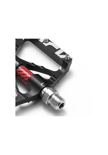 Rockbros K307t Ultralight Bisiklet Pedalları Geniş Platform Mtb Dağ Bisikleti Yansıtıcı Bisiklet Rulman Pedalları Kırmızı