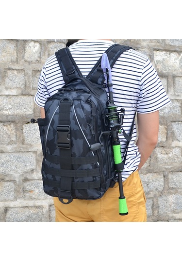 Yunboo "çok Amaçlı Balıkçı Çantası - Sırt Çantası Veya Omuz Çantası Olarak Kullanılabilir, Outdoor Aktiviteler İçin" Çok Renkli