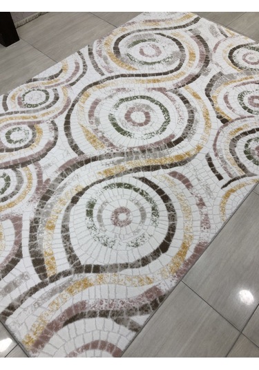 Dinarsu Halı Bodrum Br 018 Pudra Sarı 150X233 Renkli 4 M2 Halı !