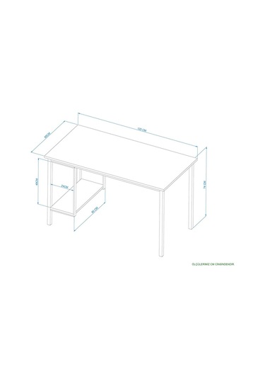 Sehpol Bilgisayar Masası Sağ Sol Yönlü Pc Kasa Raflı 125x65x75 Cm Antrasit Richmood