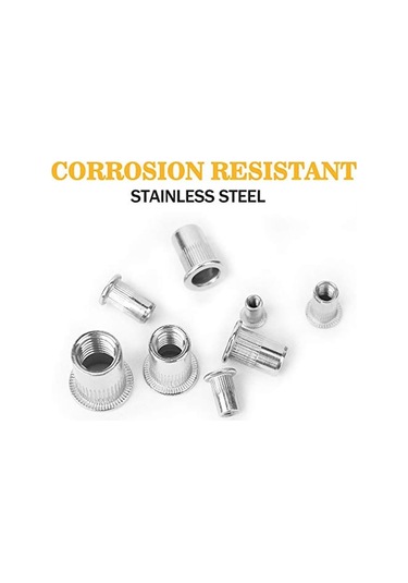 Vkemall 304 Paslanmaz Çelik Vidalı Cıvata Seti M3-m10 6 Boyut, 205 Adet - Isı/düşük Sıcaklık Dayanıklı, Otomobil-mobilya-ulaşımda Kullanım