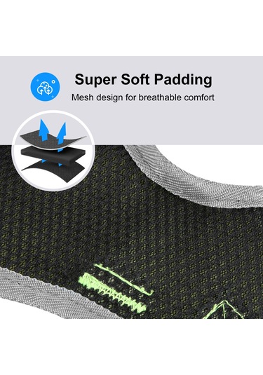 Funadd Traction Rope Reflective Breatheable Nylon Pet Vest Dog Harness, Size: S Green