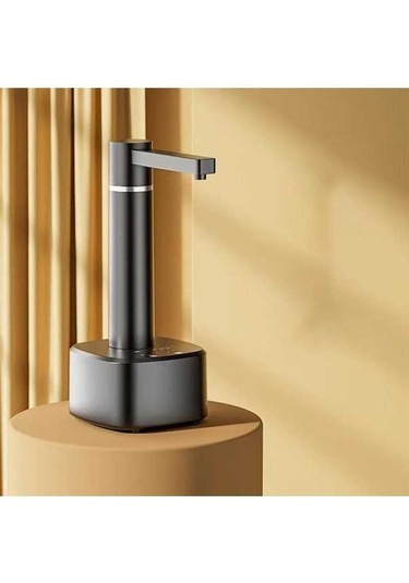 Maoyaya Siyah Şarj Edilebilir Su Pompası, Otomatik Galon Dağıtıcı, Masaüstü Standı Ile 4w Siyah