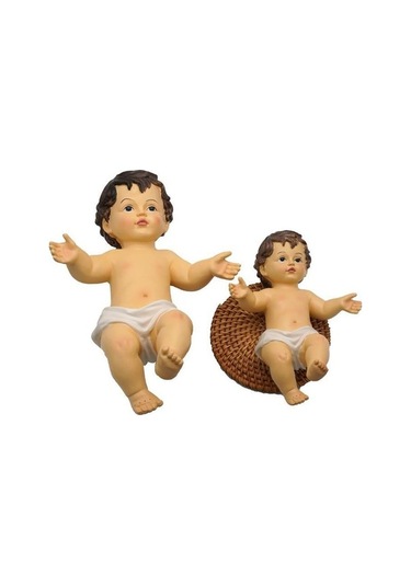 Pazly 6-15cm Bebek İsa Heykeli, Kutsal Heykeller, Advent Süsleme, Dini İsa Heykelcik, Ev Kilise Dekorasyon, Noel Zanaat Hediye, Reçine El Sanatları 10cm