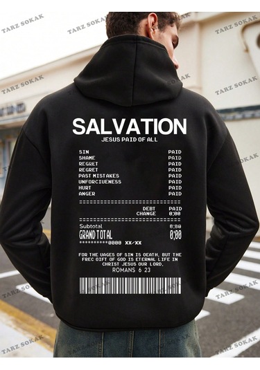 Y2k Trend Sezon Unisex Retro Sweatshırt Kapşonlu Kod 1776 Trz1747 Siyah