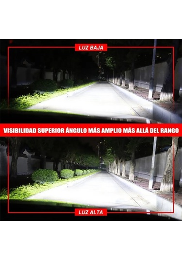 Geeksen H1 Tipi Kırmızı Led Araç Farı - Ultra Parlak, Kesin Işık Deseni Ve Uzun Ömürlü Sürücü Güvenliği Artırıcı