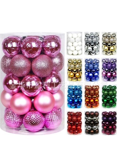 Novahub Şık Ve Dayanıklı 4cm34 Noel Topu Seti, Yeşil Ağaç Süsleri, Ev Dekorasyonu İçin Mükemmel