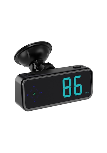 Leezsing Araç Hud Gösterge Cihazı - Gps Hız, Zaman Ve Yön Göstergeli, Renkli Led Ekran, Hız Uyarı Sistemi, Kmh/mph Geçişli