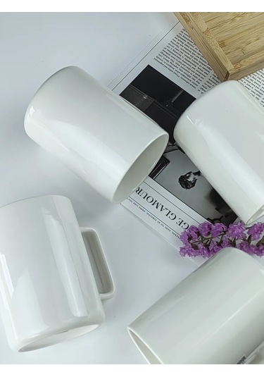 Domenik Seramik Fincanlar 400 Ml 4 Adet 331439136 Fildişi