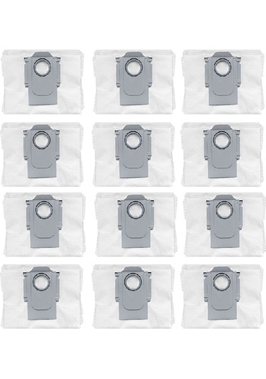 Crackedice Roborock S8 Maxv Ultra / P10 A7400rr / Q Revo İçin 12 Adet Toz Torbası