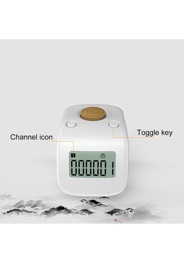 Vkemall Usb Şarjlı 6 Kanal Eldivenli Sayıcı, Sessiz Tuşlu, Veri Kilitli, 3 Ay Kullanim Süresi, Kolay Taşınabilir