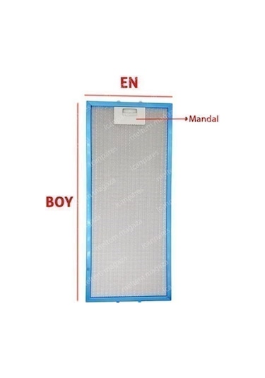 Ankastre Aspiratör Davlumbaz Alüminyum Yağ Filtresi - 265852328