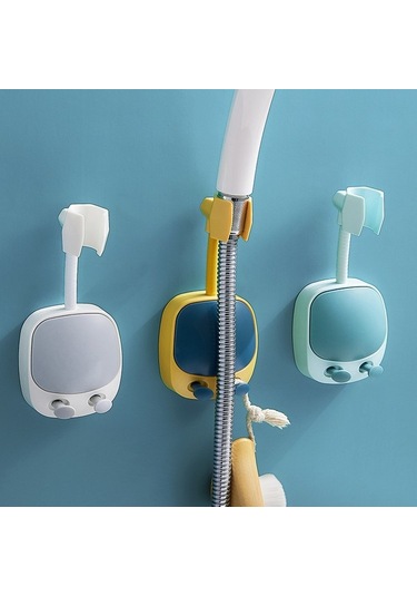 Primepickings Bir 1 Adet Abs Duş Standı Hiçbir Yumruk Bağlama Asılı Duş Başlığı Çocuklar Yağmur Püskürtü 2 Katlı Gri