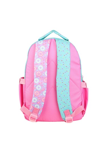 Elatae Su Geçirmez Kumaş Kız Çocuk Çok Gözlü Ortopedik Sırt Okul Çantası L5145 Pembe