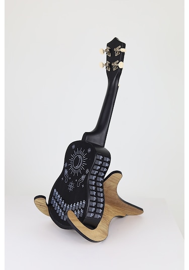 ukulele akor cetveli tablosu sticker etiketi BARİTON-TENOR-KONSE