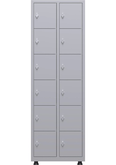Soyunma Dolabı 12 Kişilik Metal Dolap Çok Renkli