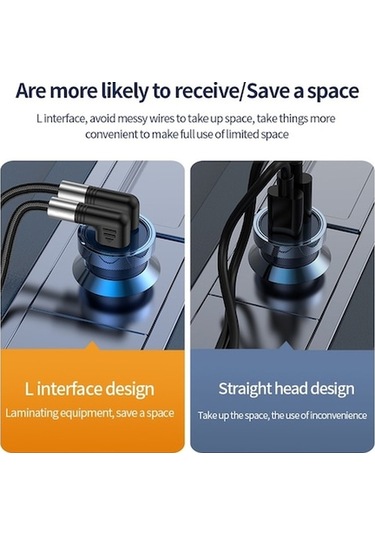 Moly İos Uyumlu 15 Serisi A9 0.5m Dirsek Açılı 5a 100w Hızlı-c Tip-c Naylon Örgülü 480mbps Veri Kablosu