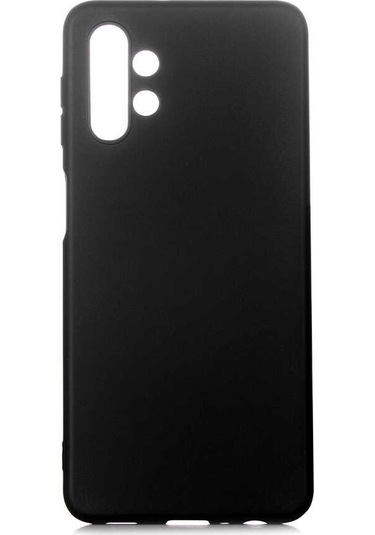 Mobilteam Galaxy Uyumlu A13 4g Kılıf Premier Silikon Kapak - Siyah Siyah