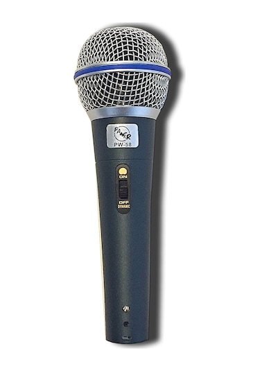 Pawer Pw-58 Profesyonel Kablolu El Tipi Mikrofon