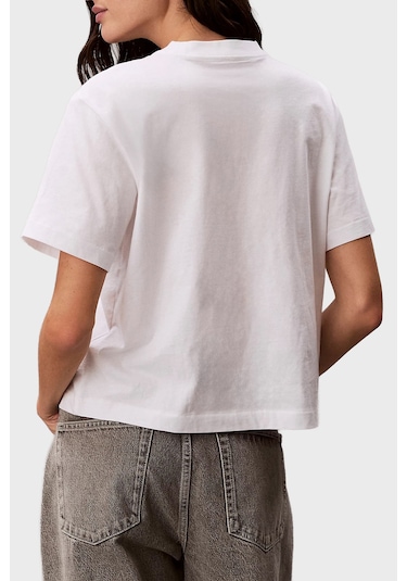 Calvin Klein Bayan T Shirt Lv047f800g Yaf Beyaz BEYAZ Calvin Klein Bayan T Shirt Lv047f800g Yaf Beyaz BEYAZ
