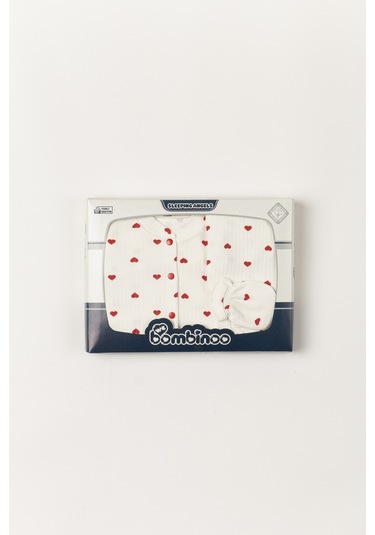 Webombinoo 5 Parca Hastane Çıkışı Zıbın Set Yeni Doğan Fitilli Çok Renkli