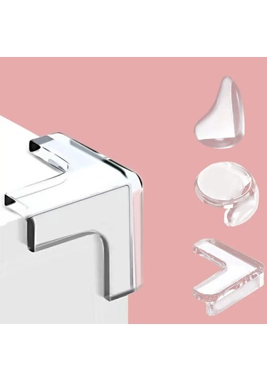 10 Adet Güvenliği Aydınlık Silikon Koruyucu Masa Köşe Kenar Koruma Kapağı Elekt L Shape-10pcs L Shape-10pcs Çok Renkli