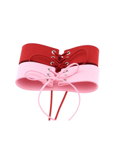 2 Adet Basit Kişilik Punk Bağlı Yaka Moda Kadife Yaka Kemik Kolye, Rastgele Renk Teslimatı Çok Renkli