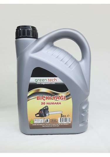 Greentech 30 Numara Bıçkı Testere Zincir Yağı 3 Litre