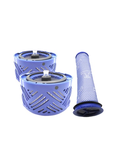 Geeroyoo Dikey Elektrikli Süpürgeler İçin 2+1 Hepa Filtre Seti - Motor Öncesi Ve Sonrası Yedek Filtreler