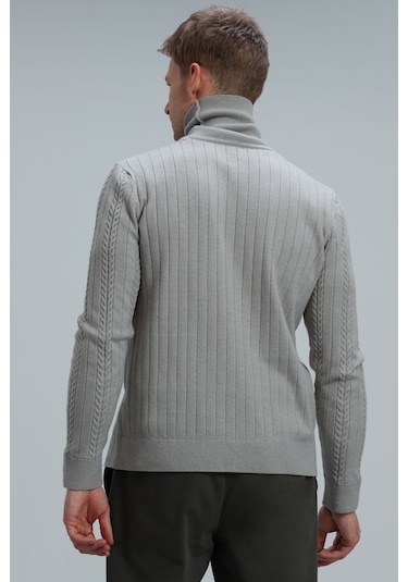 Lufian Tony Erkek Kazak Açık Gri 112090121100180 Açık Gri