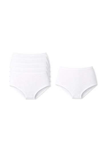 Belpa Ribana Kadın Külot %100 Pamuklu 6'lı Paket Beyaz