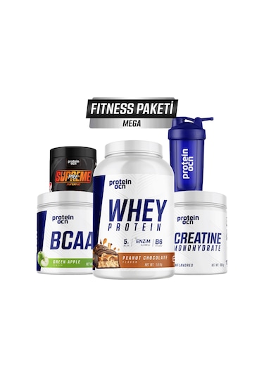 Fıtness Paketi Mega - Peanut Chocolate Yeşil Elma Diğer