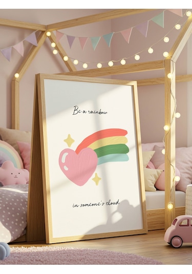 Be A Rainbow Dijital Baskı Poster V2 Çerçevesiz