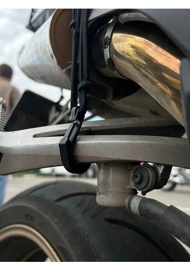 Novahub Dayanıklı Motosiklet Çantası - 40x40cm Esnek Bagaj Filesi, 6 Kancalı Güvenli Taşıma, Motosiklet Ve Arazi Araçları İçin