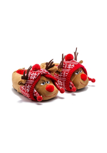 Anna Kadın Hayvanlı Panduf Kahverengi 36/41 Kahve