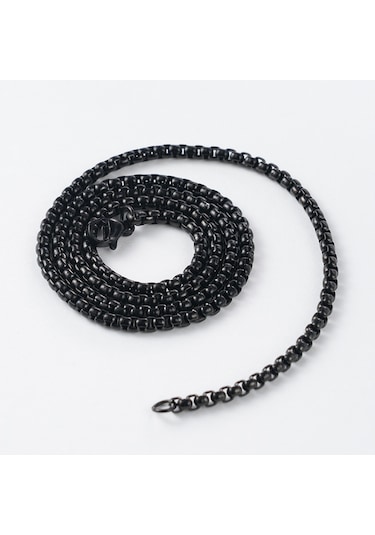 Yystore Çelik Kolye Titanyum Çelik 2.0mmx45cm U Şekil Moda Aksesuarları Heız-4347 Siyah