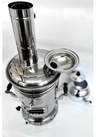 Sözenler 4.5 Lt Demlikli Krom Ayrılabilir Odunlu Semaver