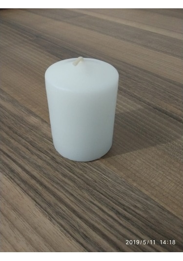 3'Lü Kokusuz Bozkurt Silindir Mum 5*7Cm (346655471)