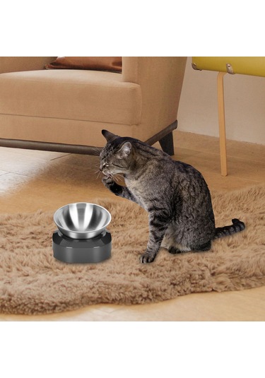 Homyl Gri Tabanlı Köpek Kaseleri Tavşan Için Tek-kase