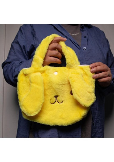 Kawai Sanrio Pompompurin Peluş El Çantası -1137 Altın