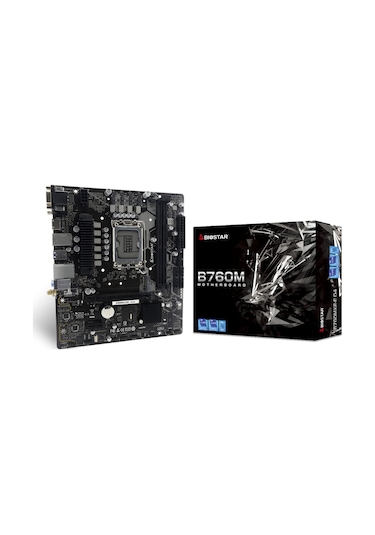 Biostar B760MX2-E Intel B760 4400 MHz (OC) DDR4 Soket 1700 mATX Anakart