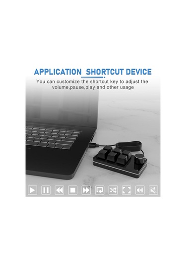 Springsun Mini Mekanik Rgb Klavye - 6 Tuşlu, Programlanabilir, Usb Bağlantılı